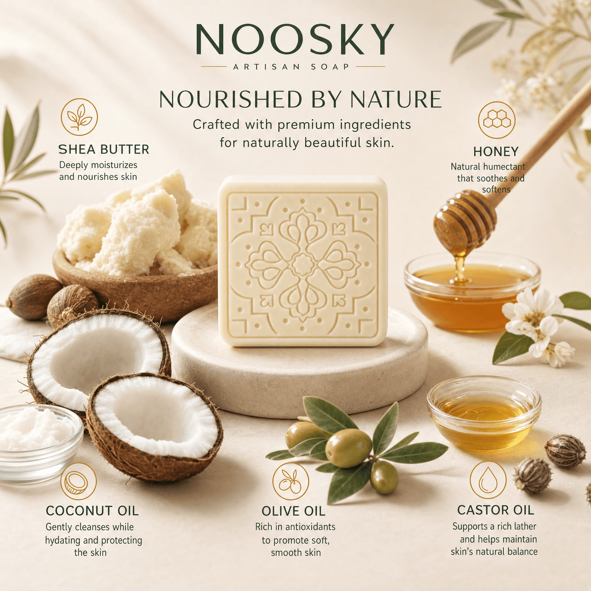 2-Pack - The Great White - Shea Butter Soap BarHandmade_Shea_Butter&Honey_Soap_for_Dark_Spots&_Brightening_Noosky 2-Pack - The Great White - Shea Butter Soap BarCalming_Lavender_Shea_Butter&Honey_Soap_for_Sleep&_Anxiety_Noosky 2-Pack - The Great White - Shea Butter Soap BarAntioxidant_Ra