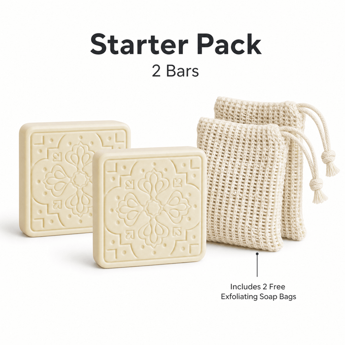 2-Pack - The Great White - Shea Butter Soap Bar