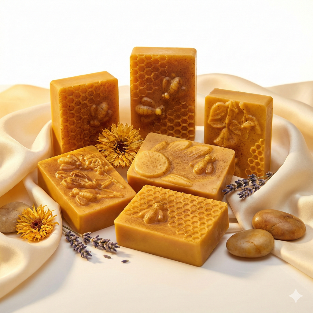 Organic Honey, Turmeric, Shea Butter Artisan Soap Bar.