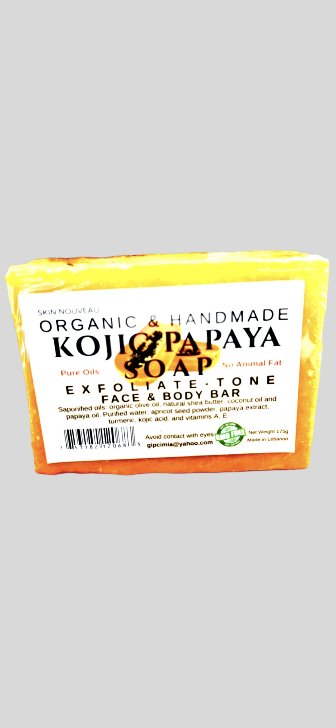 Organic & Handmade Kojic Papaya Soap | Skin Nouveau