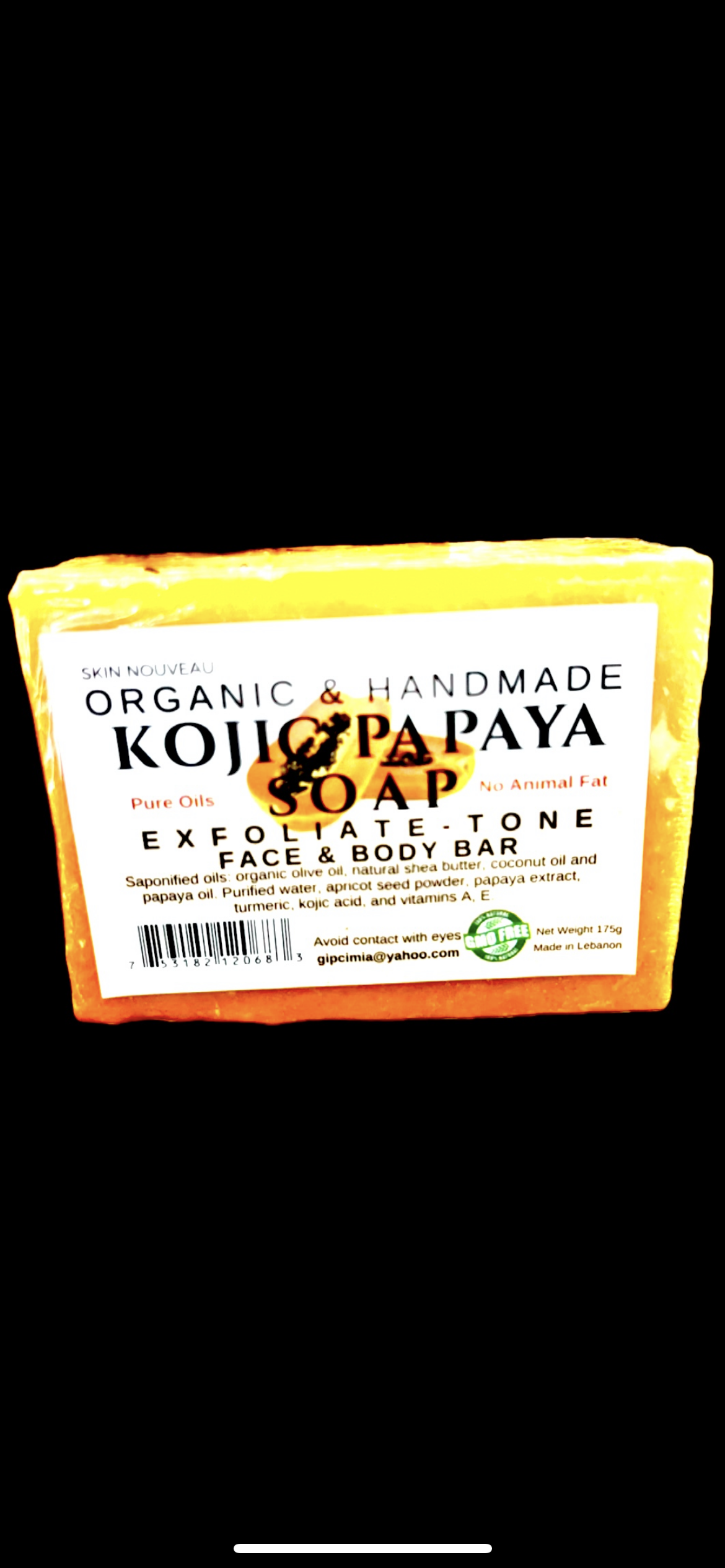 Organic & Handmade Kojic Papaya Soap | Skin Nouveau