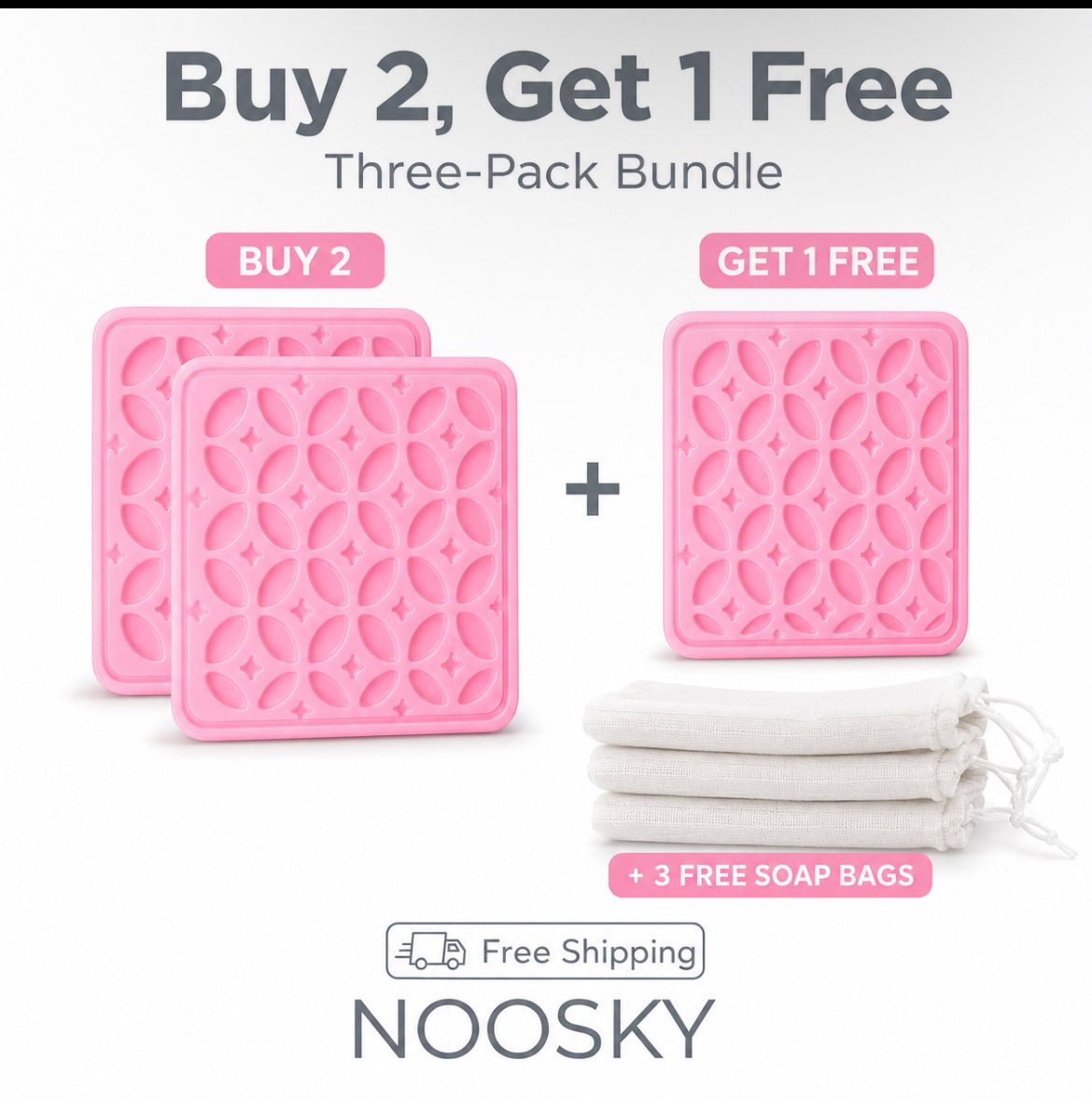 3 Pack - Rose Glow – Nourishing Honey Shea butter Soap BarHandmade_Shea_Butter&Honey_Soap_for_Dark_Spots&_Brightening_Noosky 3 Pack - Rose Glow – Nourishing Honey Shea butter Soap BarCalming_Lavender_Shea_Butter&Honey_Soap_for_Sleep&_Anxiety_Noosky 3 Pack - Rose Glow – Nourishing Honey Shea butter Soap BarAntioxidant_Ra