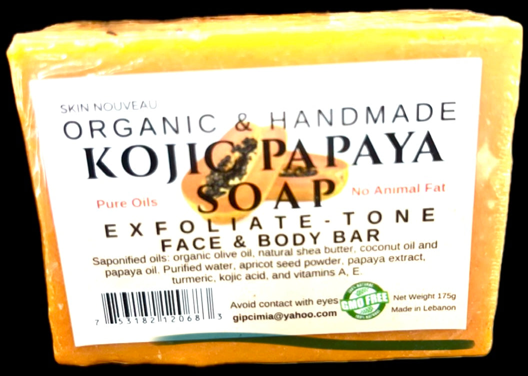 Organic & Handmade Kojic Papaya Soap | Skin Nouveau