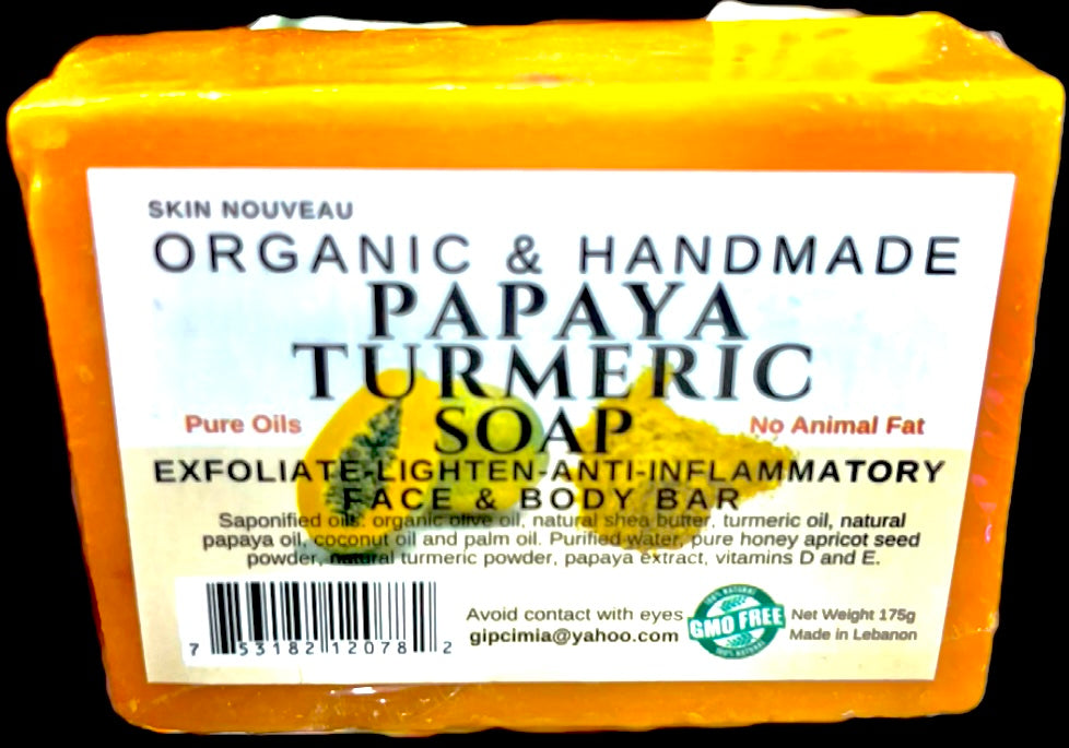 Organic & Handmade Papaya Turmeric Soap | Skin Nouveau