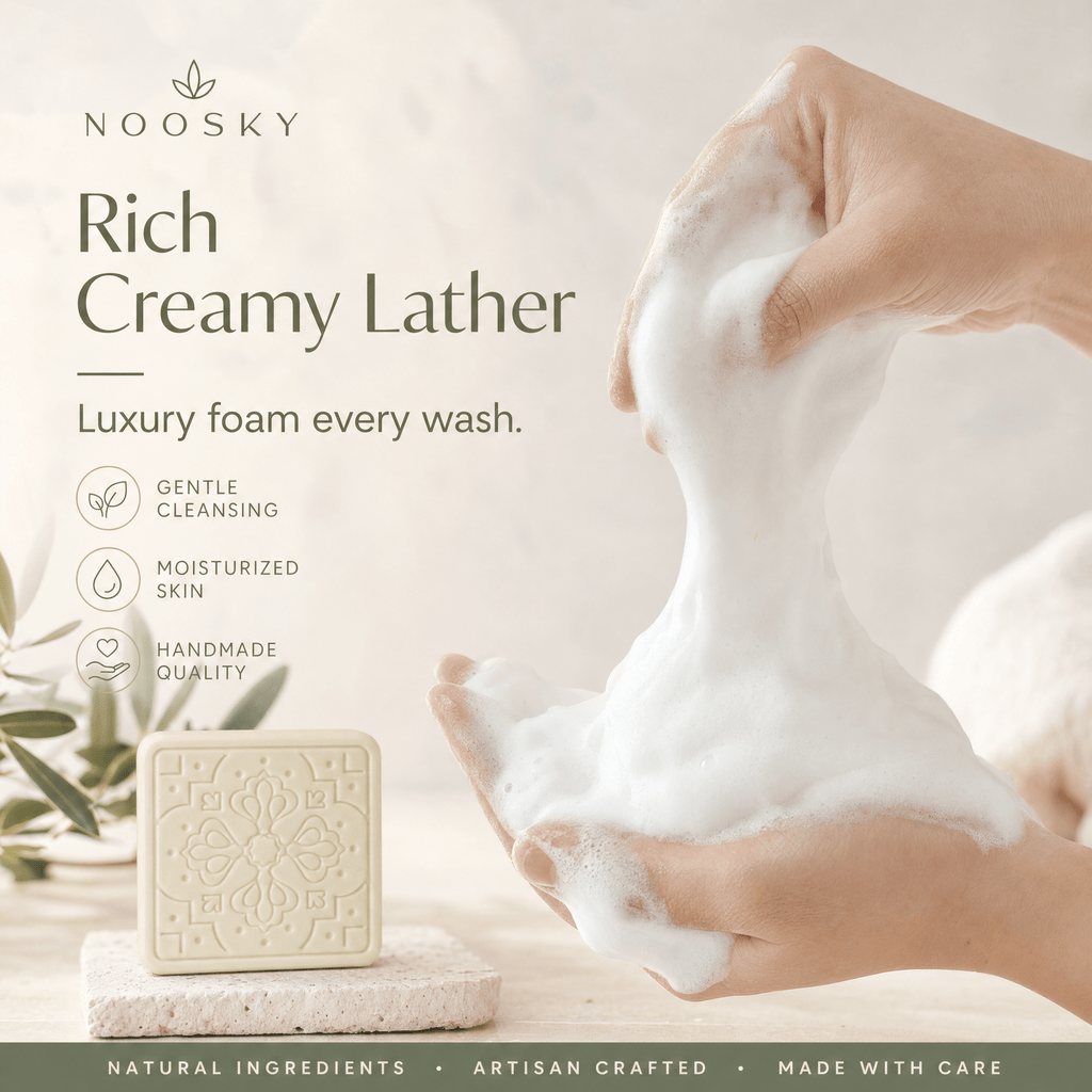 2-Pack - The Great White - Shea Butter Soap BarHandmade_Shea_Butter&Honey_Soap_for_Dark_Spots&_Brightening_Noosky 2-Pack - The Great White - Shea Butter Soap BarCalming_Lavender_Shea_Butter&Honey_Soap_for_Sleep&_Anxiety_Noosky 2-Pack - The Great White - Shea Butter Soap BarAntioxidant_Ra