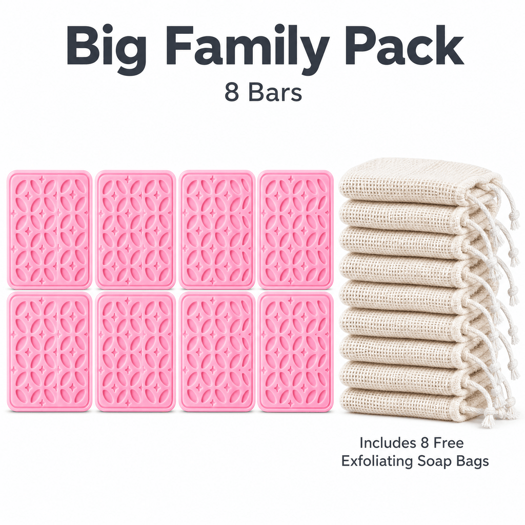 Big Family Pack – 8 Soap BarsHandmade_Shea_Butter&Honey_Soap_for_Dark_Spots&_Brightening_Noosky Big Family Pack – 8 Soap BarsCalming_Lavender_Shea_Butter&Honey_Soap_for_Sleep&_Anxiety_Noosky Big Family Pack – 8 Soap BarsAntioxidant_Ra