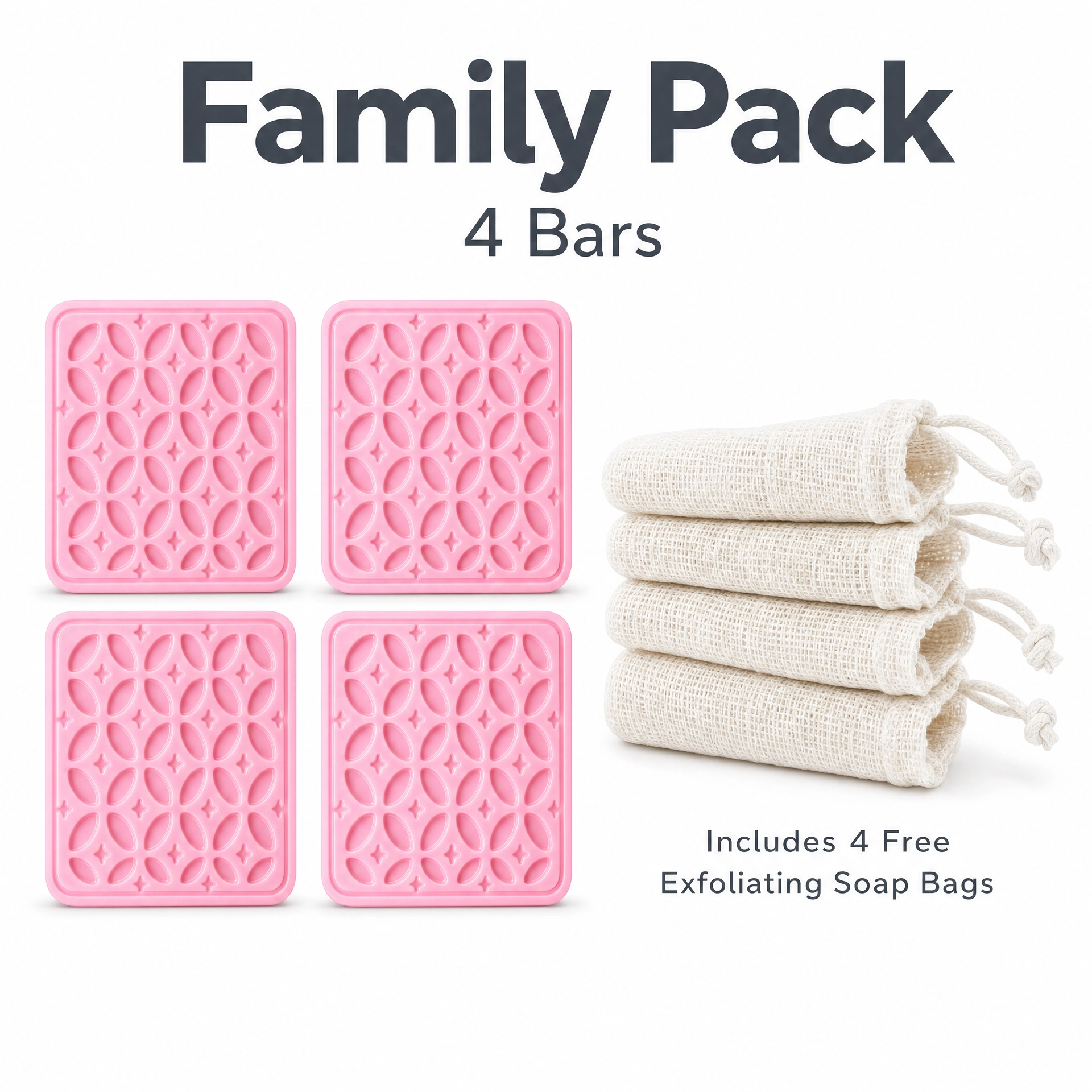 3 Pack - Rose Glow – Nourishing Honey Shea butter Soap Bar