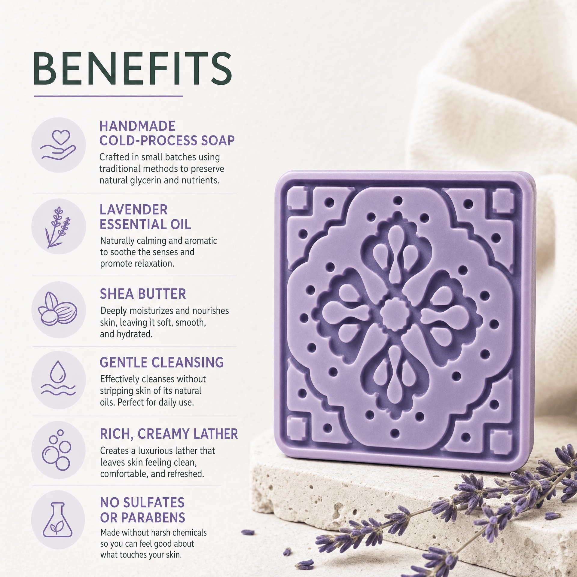 Lavender Dream – Calming Soap BarHandmade_Shea_Butter&Honey_Soap_for_Dark_Spots&_Brightening_Noosky Lavender Dream – Calming Soap BarCalming_Lavender_Shea_Butter&Honey_Soap_for_Sleep&_Anxiety_Noosky Lavender Dream – Calming Soap BarAntioxidant_Ra