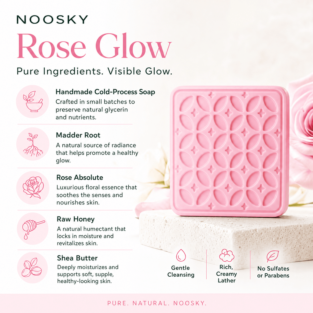 2-Pack - Rose Glow – Nourishing Honey Shea butter Soap BarHandmade_Shea_Butter&Honey_Soap_for_Dark_Spots&_Brightening_Noosky 2-Pack - Rose Glow – Nourishing Honey Shea butter Soap BarCalming_Lavender_Shea_Butter&Honey_Soap_for_Sleep&_Anxiety_Noosky 2-Pack - Rose Glow – Nourishing Honey Shea butter Soap BarAntioxidant_Ra