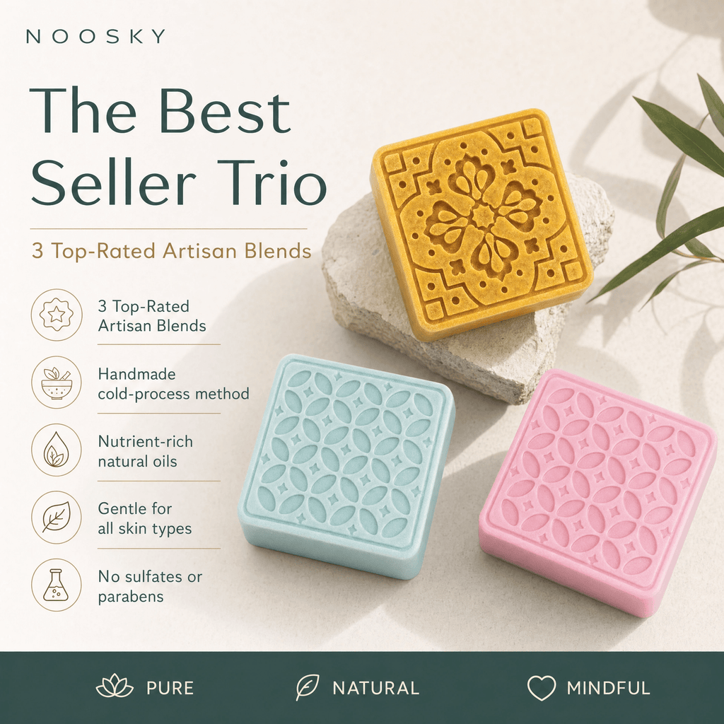 Family Pack – Subscribe (4 Bars)Handmade_Shea_Butter&Honey_Soap_for_Dark_Spots&_Brightening_Noosky Family Pack – Subscribe (4 Bars)Calming_Lavender_Shea_Butter&Honey_Soap_for_Sleep&_Anxiety_Noosky Family Pack – Subscribe (4 Bars)Antioxidant_Ra