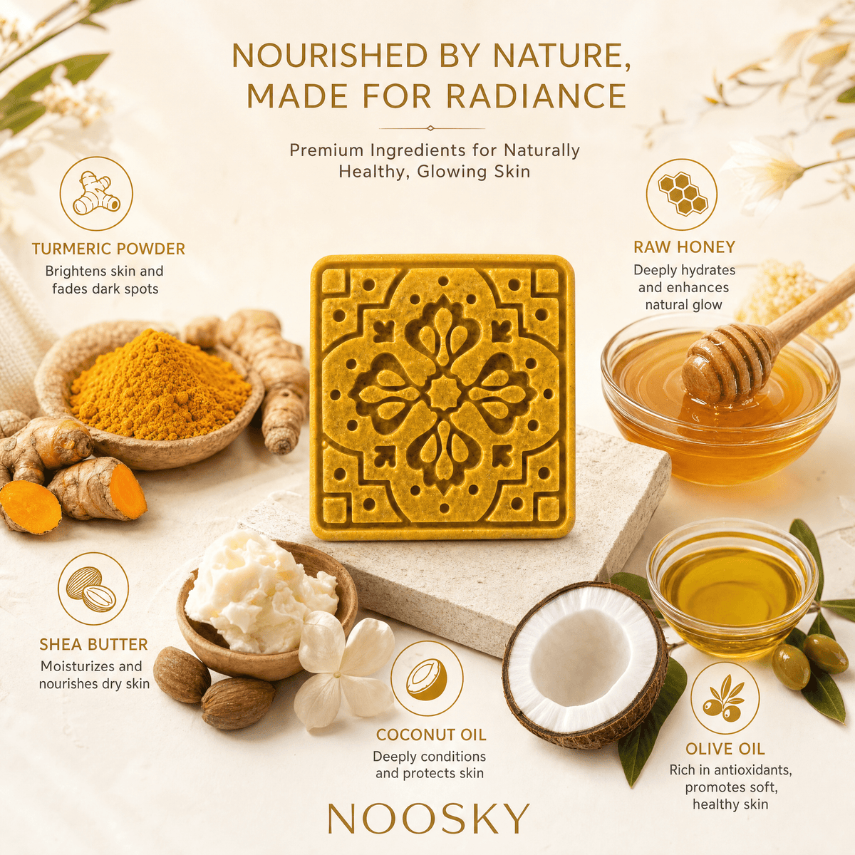 2-Pack - Golden Complexion – Honey & Turmeric Soap BarHandmade_Shea_Butter&Honey_Soap_for_Dark_Spots&_Brightening_Noosky 2-Pack - Golden Complexion – Honey & Turmeric Soap BarCalming_Lavender_Shea_Butter&Honey_Soap_for_Sleep&_Anxiety_Noosky 2-Pack - Golden Complexion – Honey & Turmeric Soap BarAntioxidant_Ra