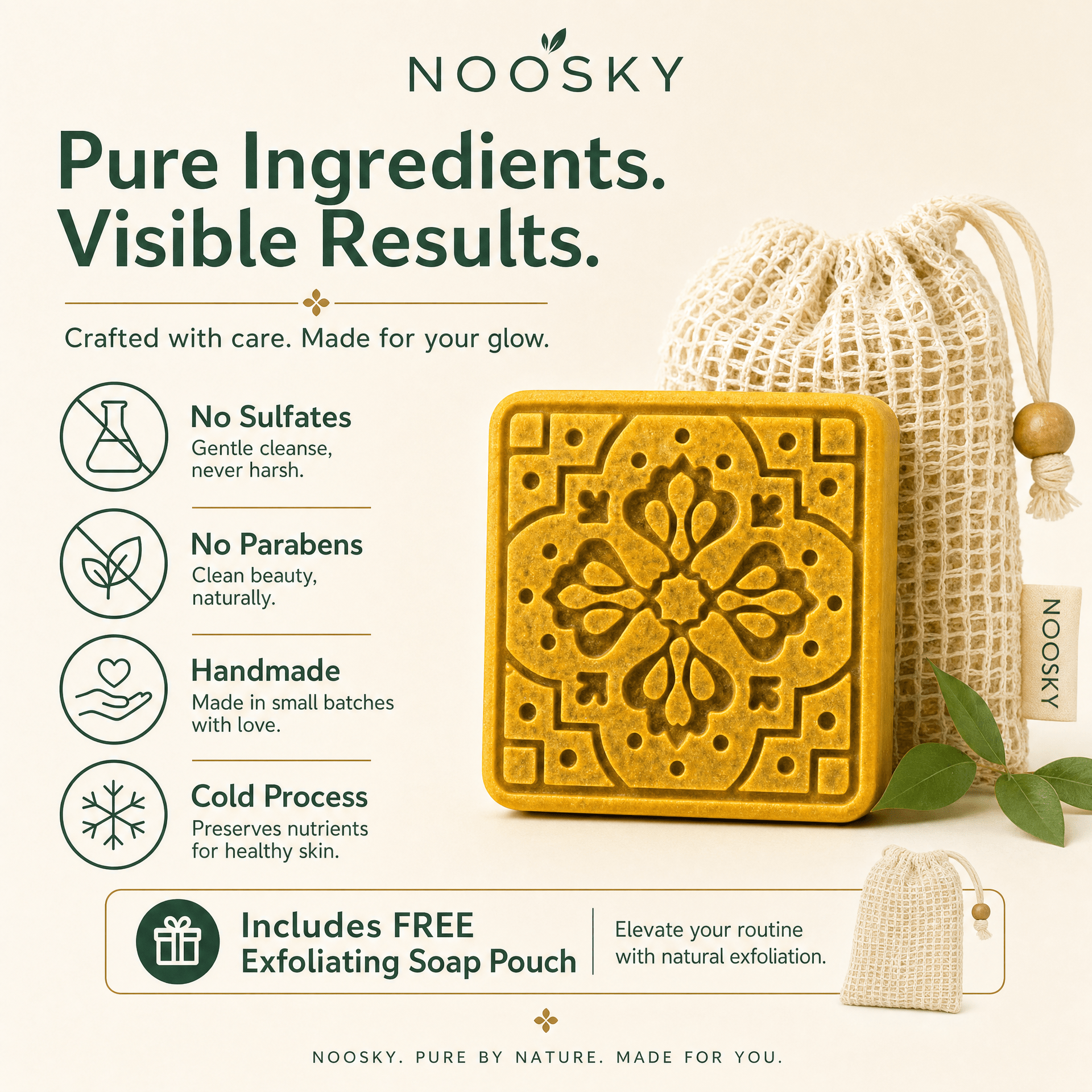 2-Pack - Golden Complexion – Honey & Turmeric Soap BarHandmade_Shea_Butter&Honey_Soap_for_Dark_Spots&_Brightening_Noosky 2-Pack - Golden Complexion – Honey & Turmeric Soap BarCalming_Lavender_Shea_Butter&Honey_Soap_for_Sleep&_Anxiety_Noosky 2-Pack - Golden Complexion – Honey & Turmeric Soap BarAntioxidant_Ra