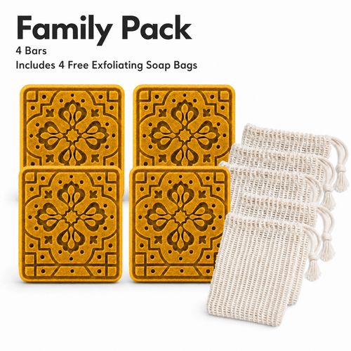3 Pack - Golden Complexion – Honey & Turmeric Soap Bar